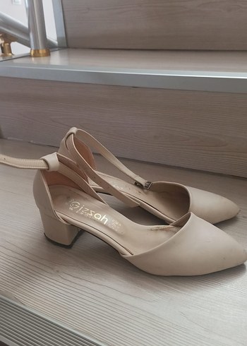 Bej Kadın Topuklu Günlük Ayakkabı - Görsel 2