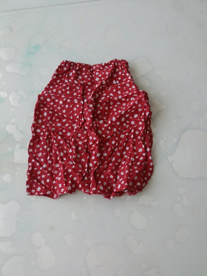 Kız Çocuk Kırmızı Fırfırlı Etek - Görsel 2