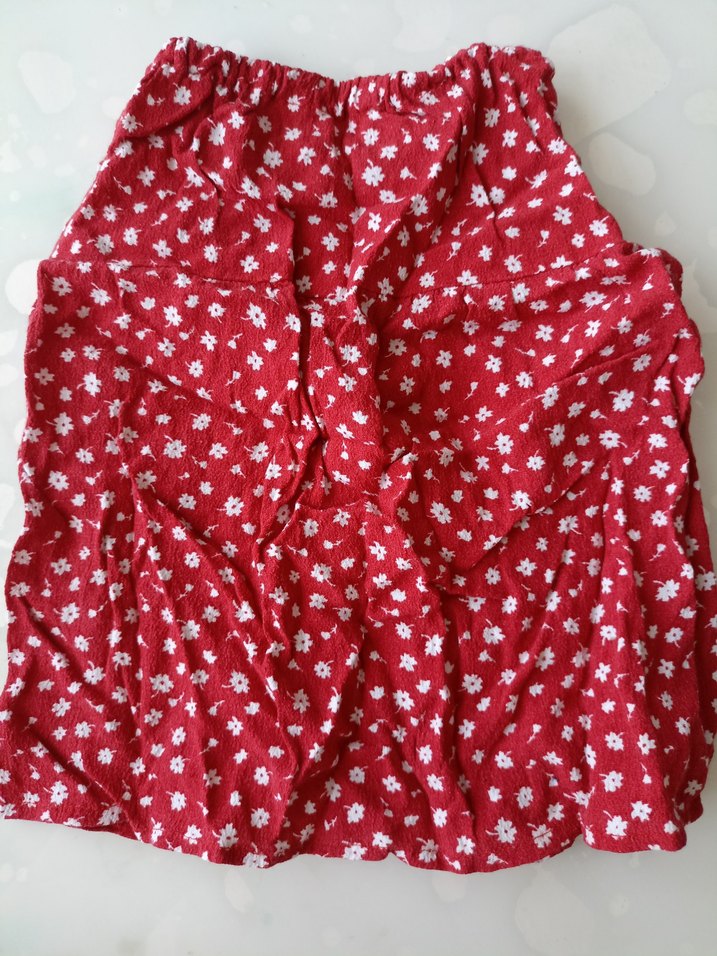 Kız Çocuk Kırmızı Fırfırlı Etek - Görsel 3
