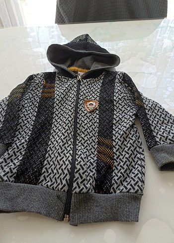 Kapüşonlu Desenli Erkek Çocuk Sweatshirt - Görsel 3