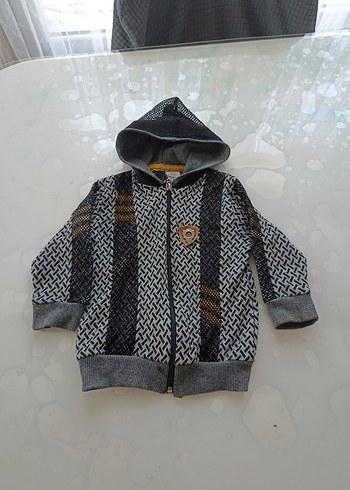 Kapüşonlu Desenli Erkek Çocuk Sweatshirt - Görsel 2