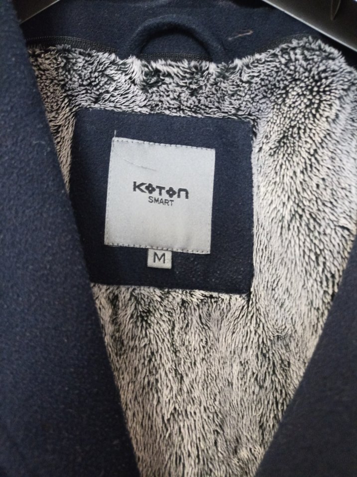 Siyah Düğmeli Erkek Midi Kaban - Görsel 3