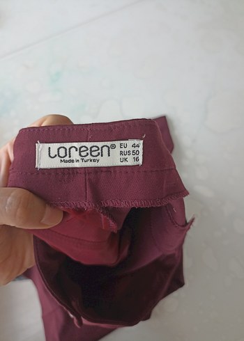 Bordo Düğmeli Kadın Kumaş Pantolon - Görsel 4