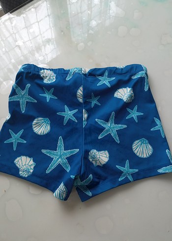 Mavi Deniz Temalı Erkek Mayo Şortu - Görsel 3