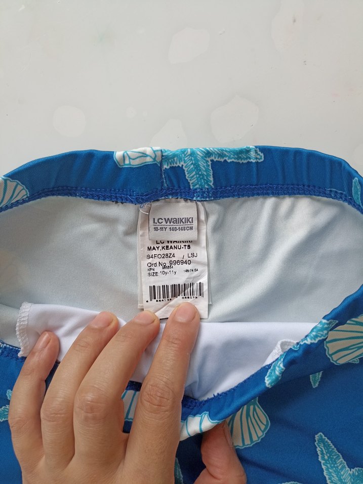 Mavi Deniz Temalı Erkek Mayo Şortu - Görsel 4