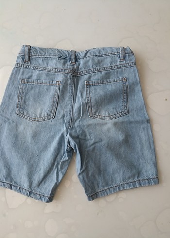 Erkek Çocuk Açık Mavi Denim Şort - Görsel 4