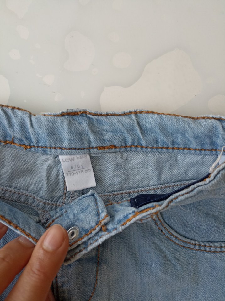 Erkek Çocuk Açık Mavi Denim Şort - Görsel 5