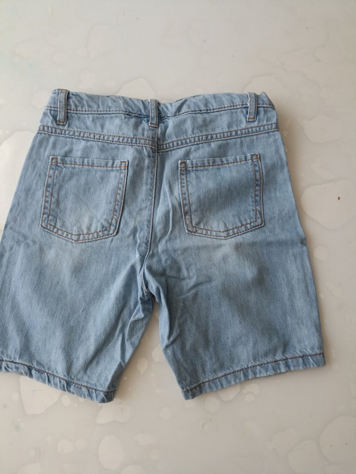 Erkek Çocuk Açık Mavi Denim Şort - Görsel 4
