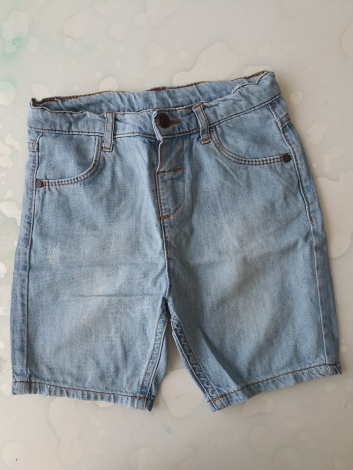 Erkek Çocuk Açık Mavi Denim Şort - Görsel 3
