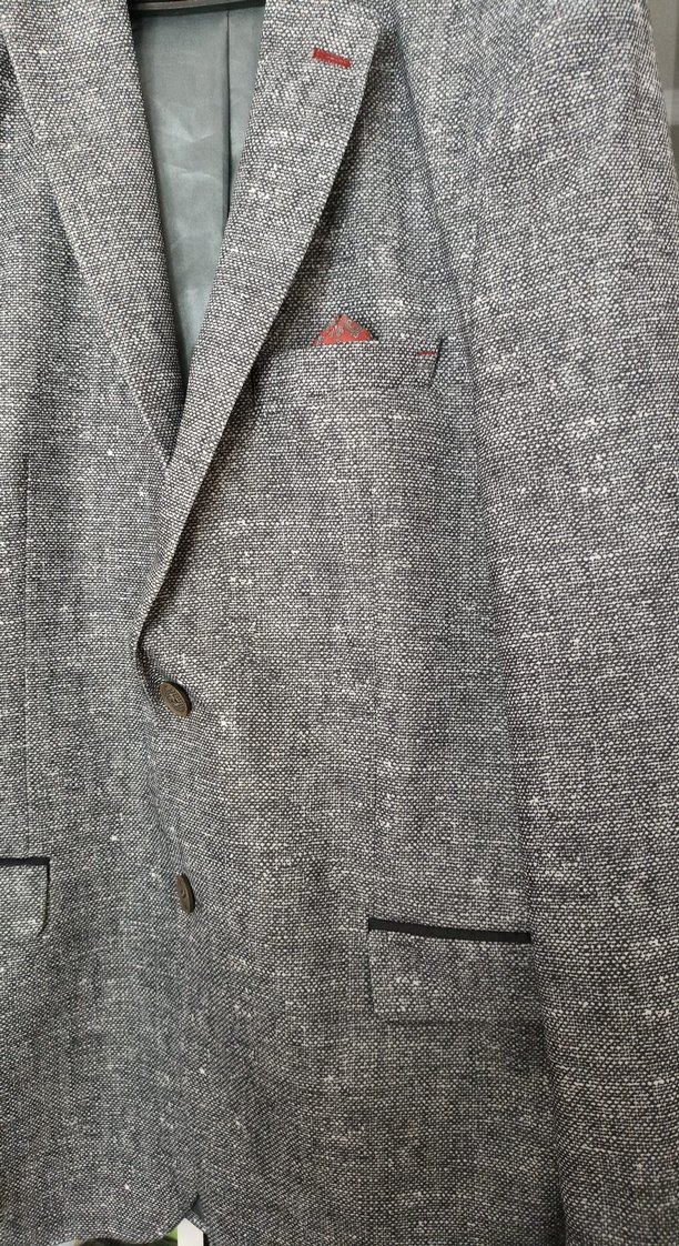 Gri Düğmeli Erkek Takım Ceketi - Görsel 2