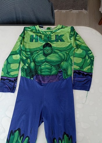Yeşil Hulk Baskılı Çocuk Kostümü - Görsel 5
