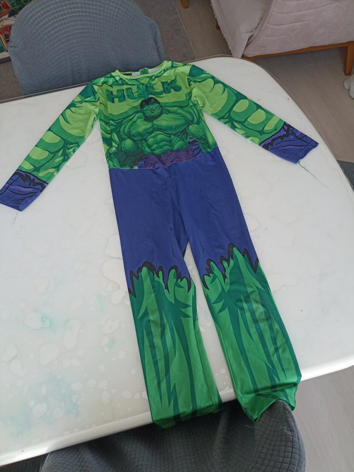 Yeşil Hulk Baskılı Çocuk Kostümü - Görsel 2