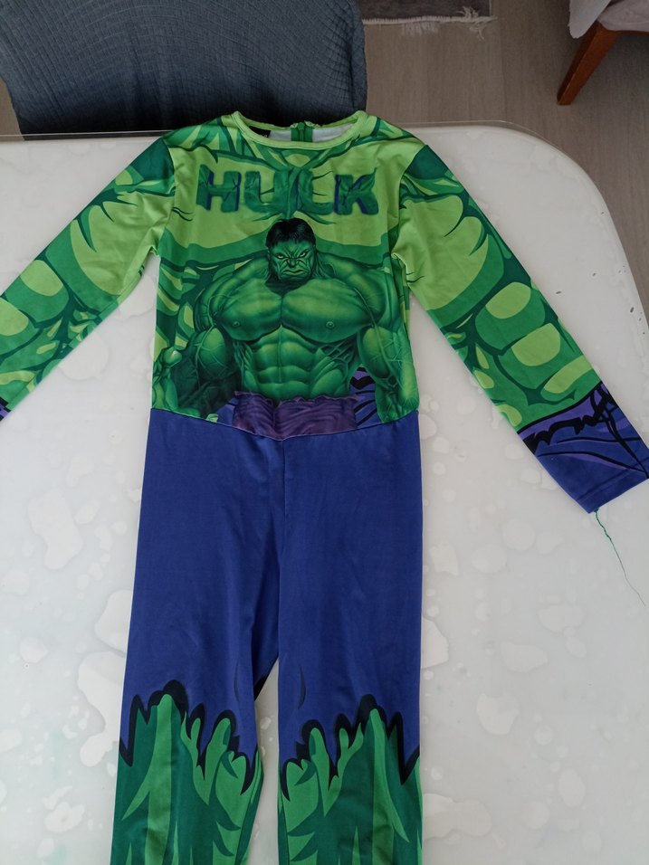 Yeşil Hulk Baskılı Çocuk Kostümü - Görsel 3