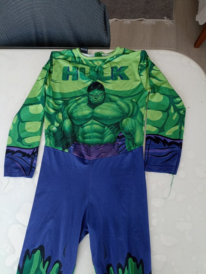Yeşil Hulk Baskılı Çocuk Kostümü - Görsel 5
