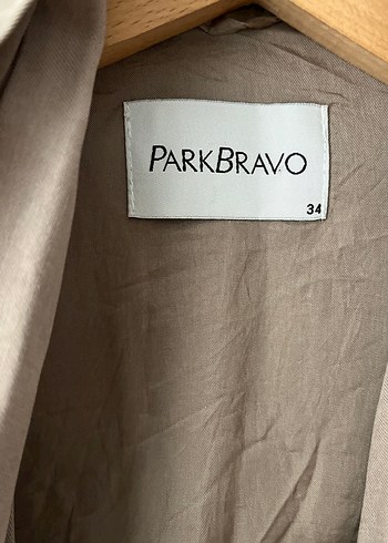 Park Bravo Bej Süet Kadın Midi Ceket
