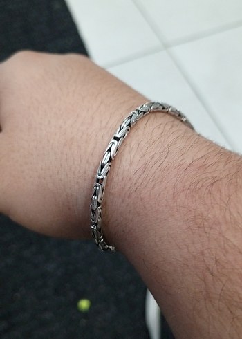 Gumus Zincir Bileklik 3mm 20cm