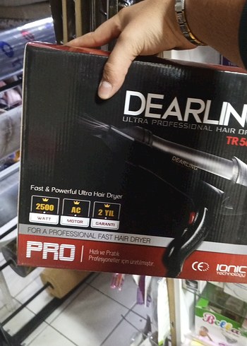 Dearlin TR5 Profesyonel Siyah Saç Kurutma Makinesi