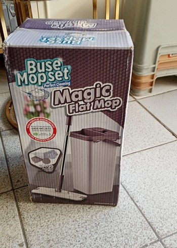 Buse Mopset Magic Flat Mop - Kahverengi