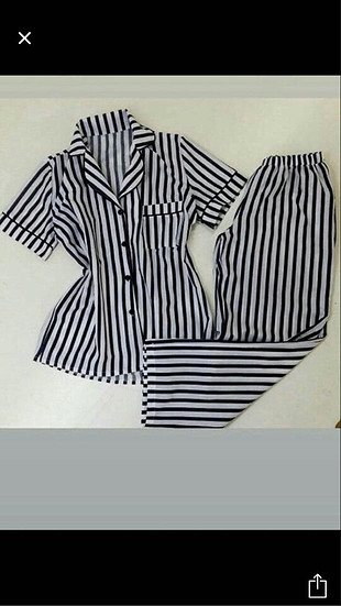 s Beden lacivert Renk Yazlık keten pijama