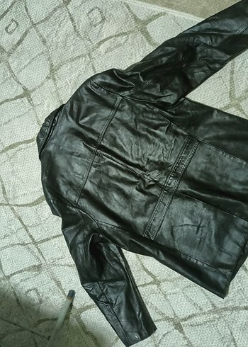 Chevignon %100 Siyah Deri Ceket Erkek - Görsel 5