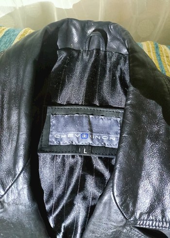 Chevignon %100 Siyah Deri Ceket Erkek - Görsel 3