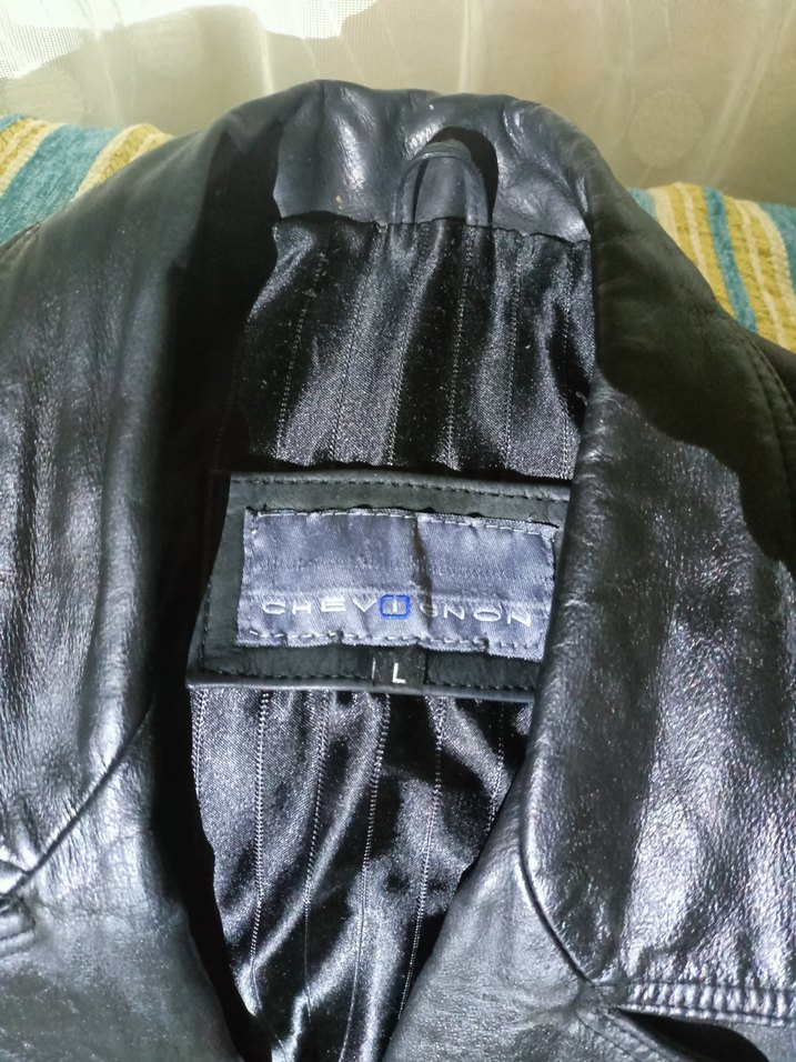 Chevignon %100 Siyah Deri Ceket Erkek - Görsel 3