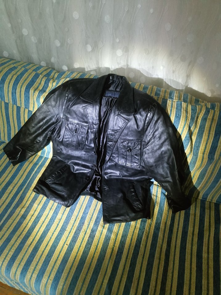 Chevignon %100 Siyah Deri Ceket Erkek - Görsel 2