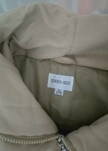 Bej Kadın Mont Queen size 4xl 52-54 - Görsel 4