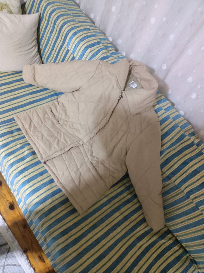 Bej Kadın Mont Queen size 4xl 52-54 - Görsel 2