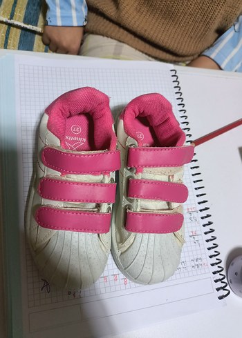 Kız Çocuk Pembe Cırt Cırtlı Spor Ayakkabı Kinetix 27 numara - Görsel 2