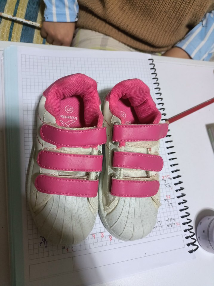 Kız Çocuk Pembe Cırt Cırtlı Spor Ayakkabı Kinetix 27 numara - Görsel 2