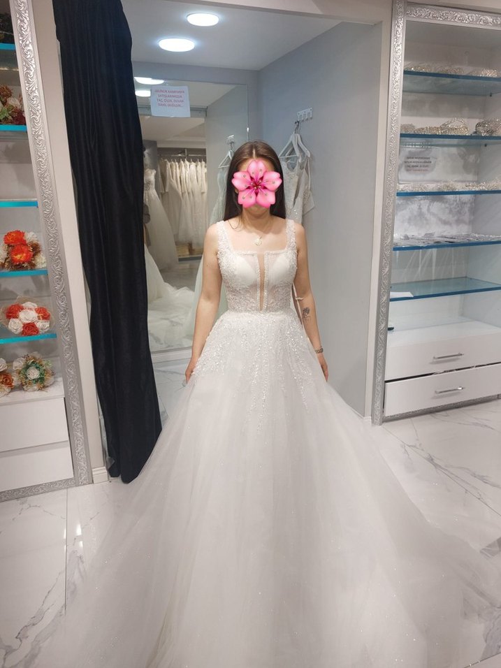 Beyaz Gelinlik, helen model - Görsel 5