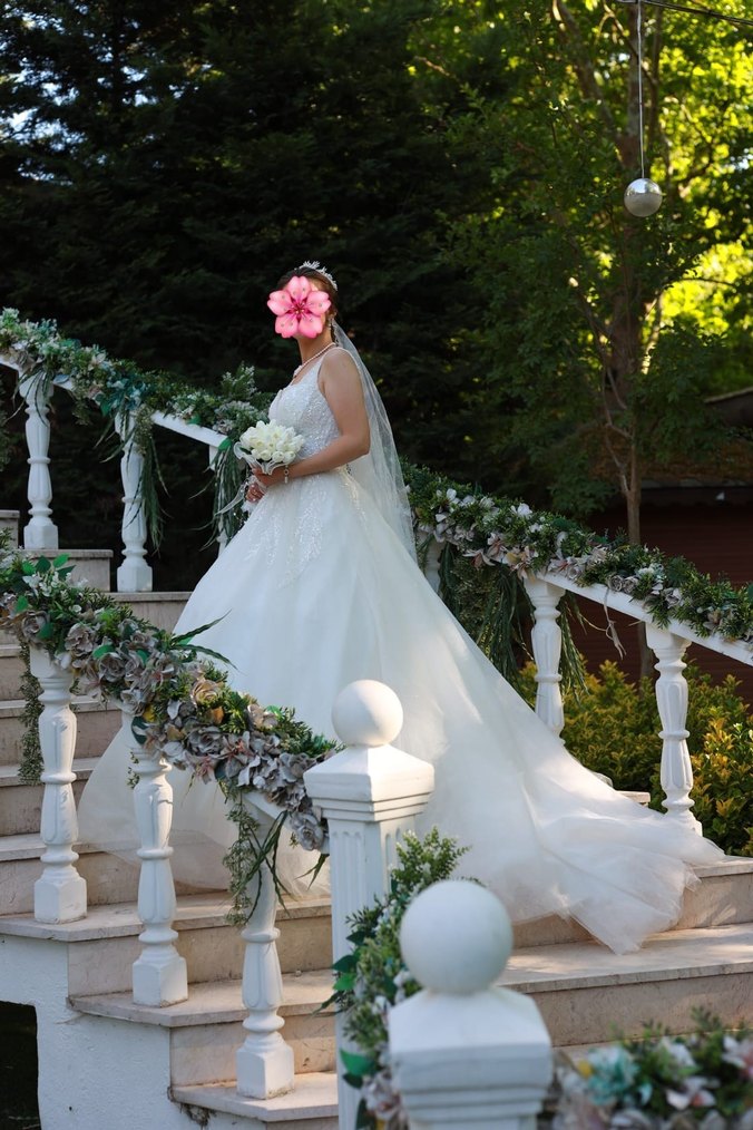 Beyaz Gelinlik, helen model - Görsel 4