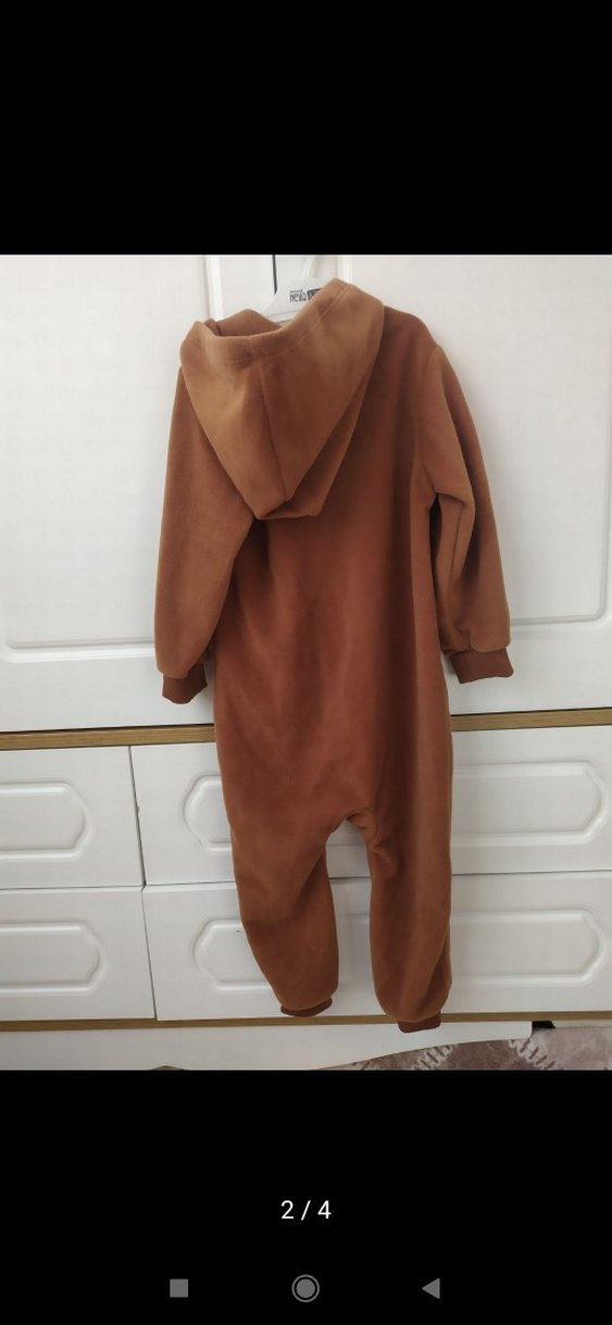 Kahverengi Bebek Polar Tulum etiketli - Görsel 2