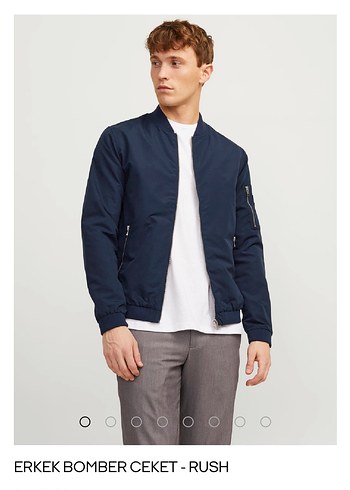 Jack Jones Lacivert Bomber