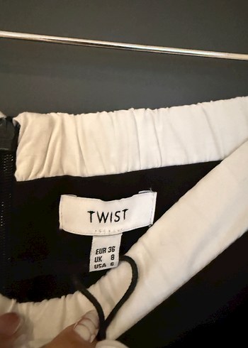 Twist Siyah şort etek