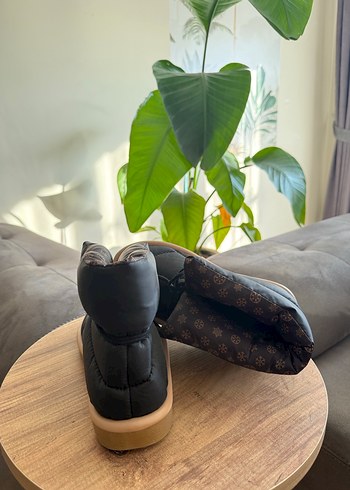 Kahverengi paraşüt kumaş  Kadın Bot - Görsel 2