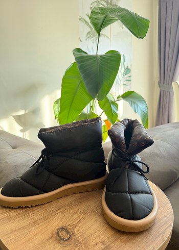 Kahverengi paraşüt kumaş  Kadın Bot - Görsel 4