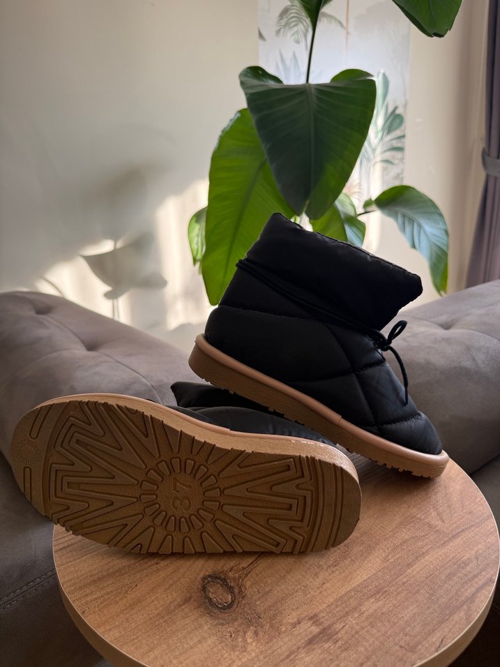 Kahverengi paraşüt kumaş  Kadın Bot - Görsel 3