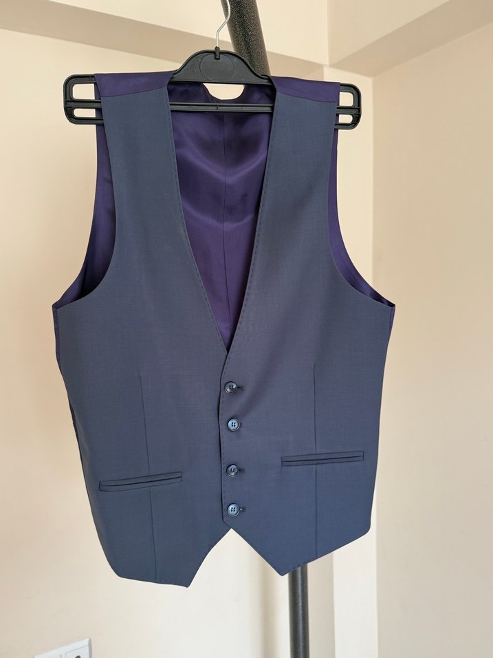 Erkek Lacivert Modern Klasik Takım Elbise - Görsel 3