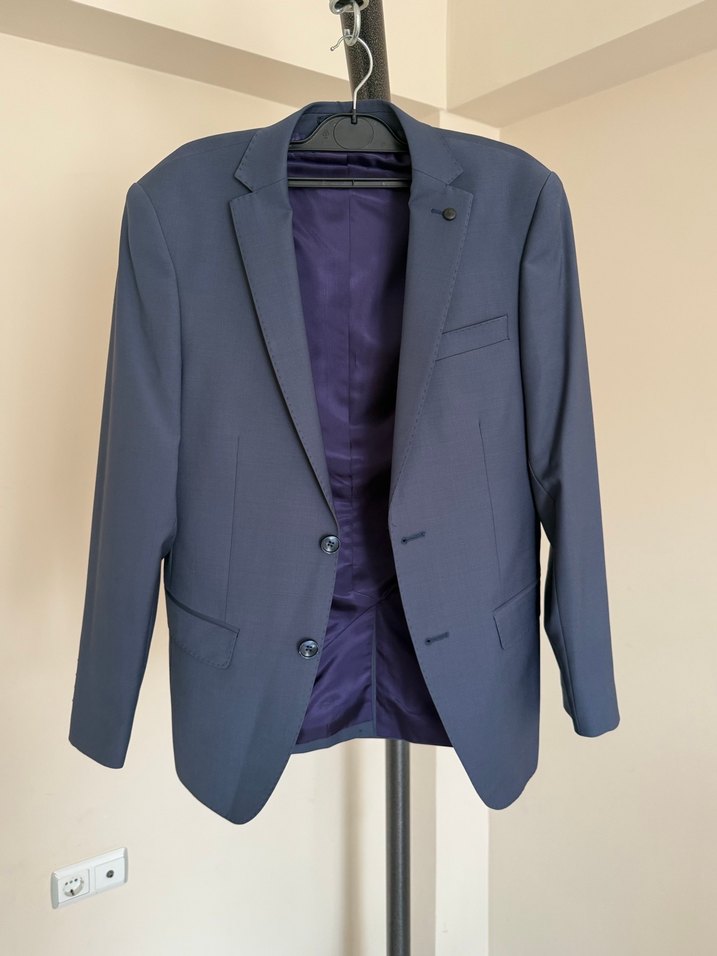 Erkek Lacivert Modern Klasik Takım Elbise - Görsel 2