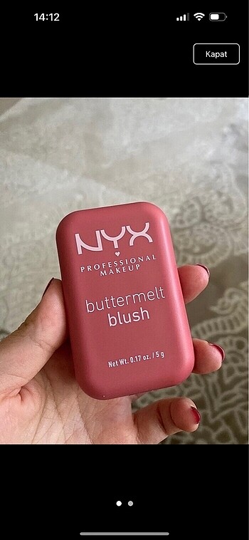 Nyx buttermelt blush 08