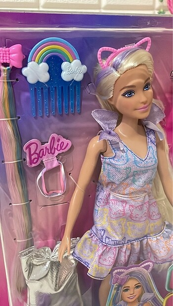  Beden Renk Barbie sac tasarim oyun seti