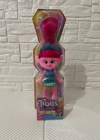 Renkli Pembe Trolls Poppy Figürü