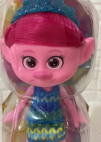 Renkli Pembe Trolls Poppy Figürü