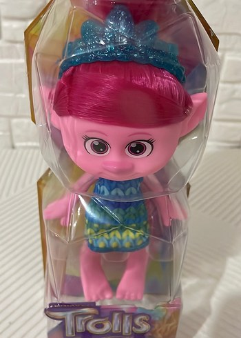 Beden Renk Renkli Pembe Trolls Poppy Figürü