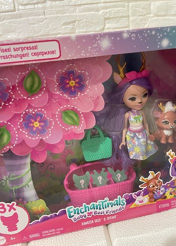 Barbie Enchantimals Mor Bebek ve Arkadaşı Oyuncak Seti