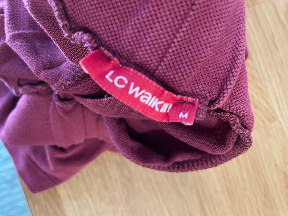 Bordo Rahat Kesim Kadın Bermuda Şort - Görsel 3