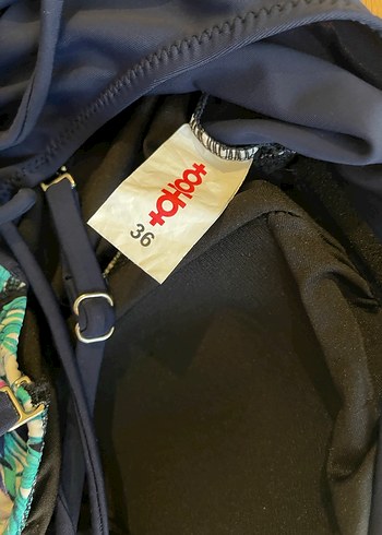 Askılı lacivert kadın mayo - Görsel 2