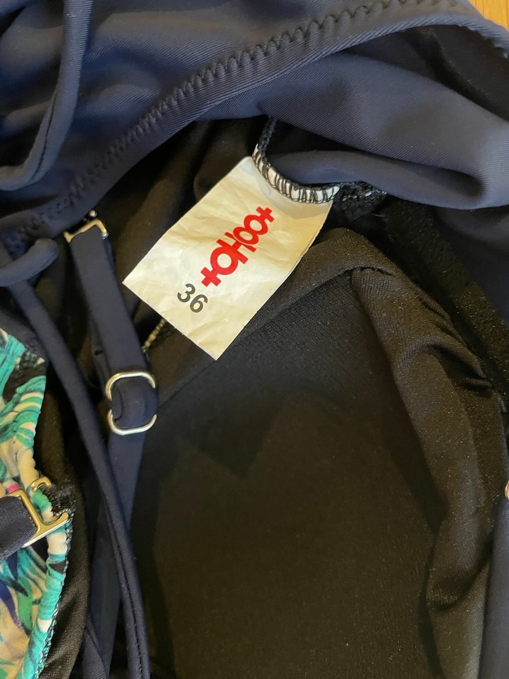 Askılı lacivert kadın mayo - Görsel 2